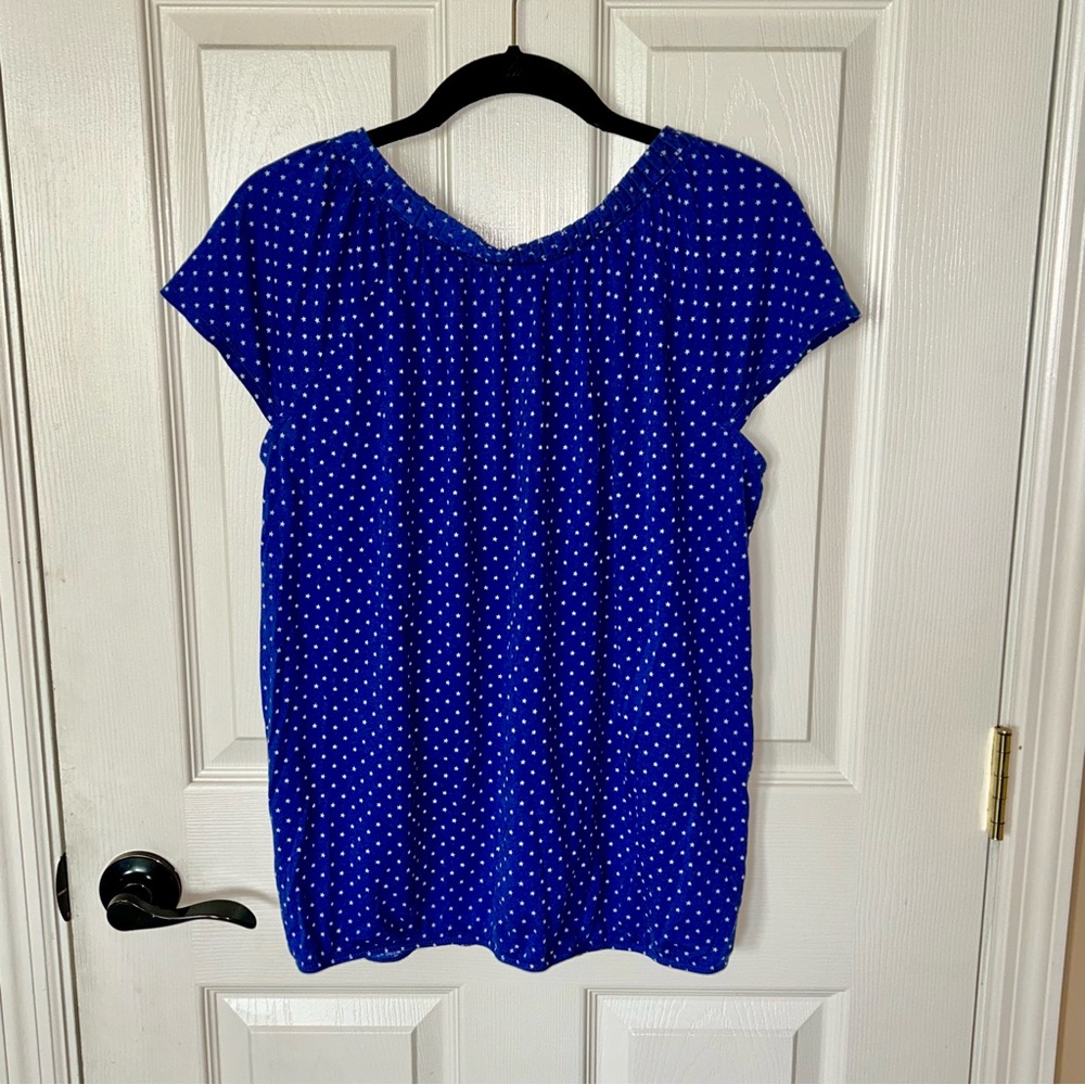 LOFT Blue Stars Top  ⭐️ - Picture 7 of 8
